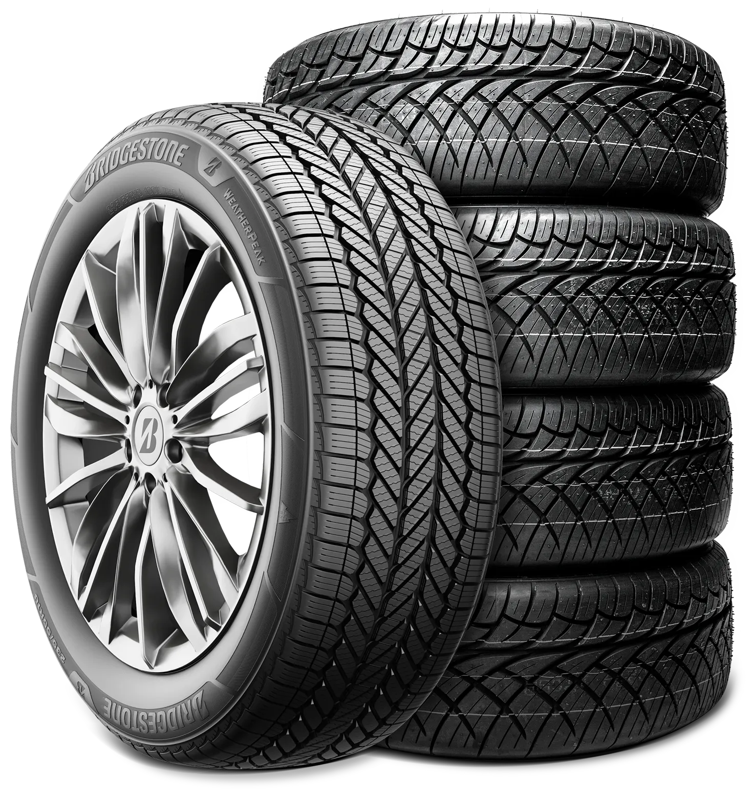 stacked tires